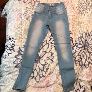 Light wash jeans